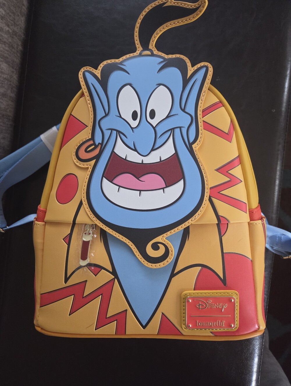 Disney Loungefly Aladdin Genie Yellow & Blue Mini Backpack